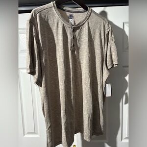 Flag & Anthem Oatmeal button down XXL